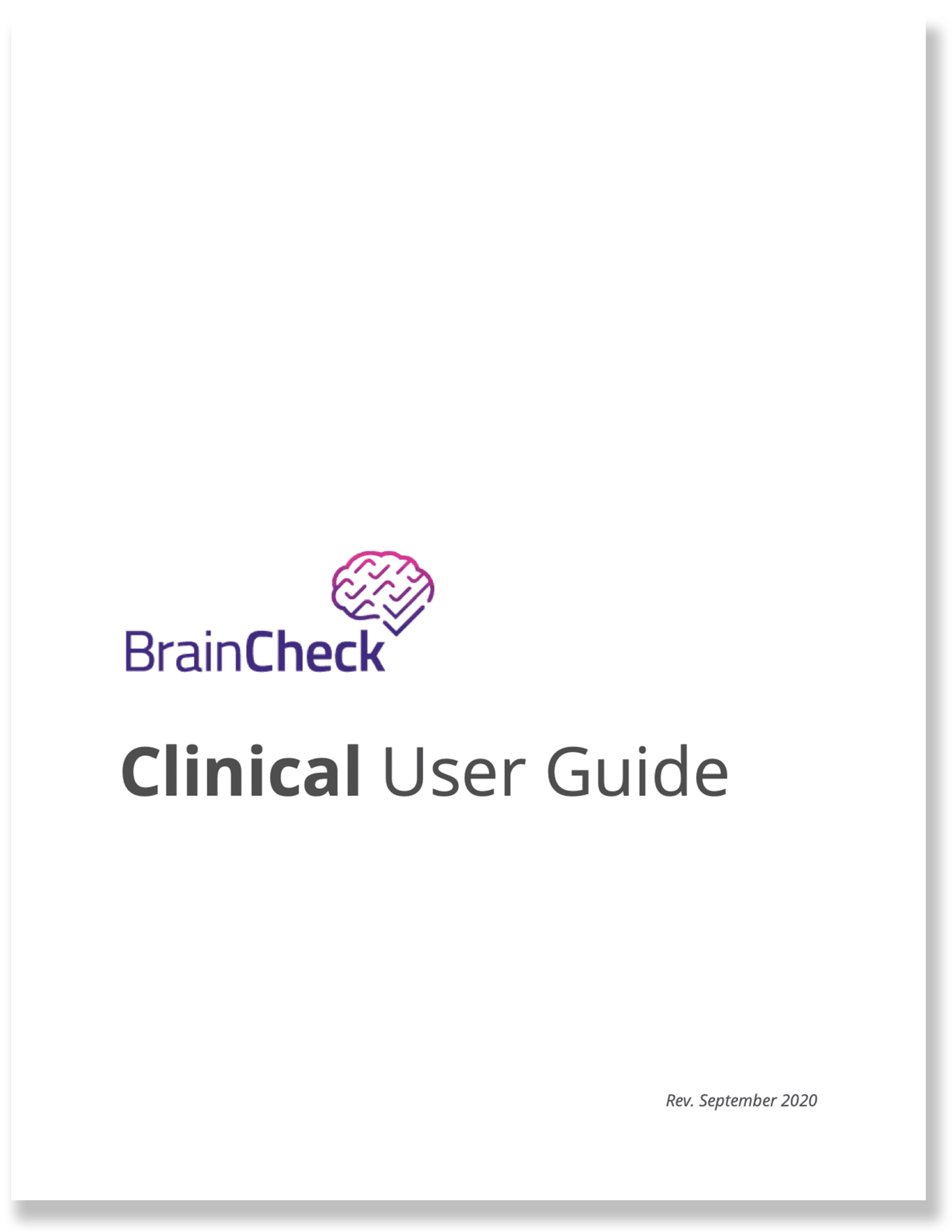 BrainCheck Clinical User Guide