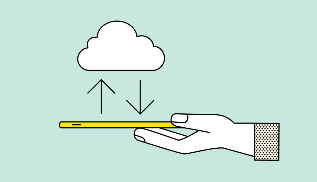 Cloud connection graphic